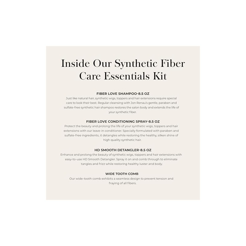 Jon Renau Synthetic Hair Full Size 4-Piece Kit