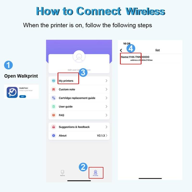 Portable Thermal Printer, 1 Set USB Charging Mini Printer, Small Pocket
