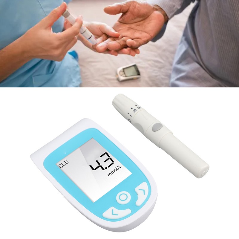 3 in 1 Blood Glucose Monitor Automatic Suction Accurate 0.8ul