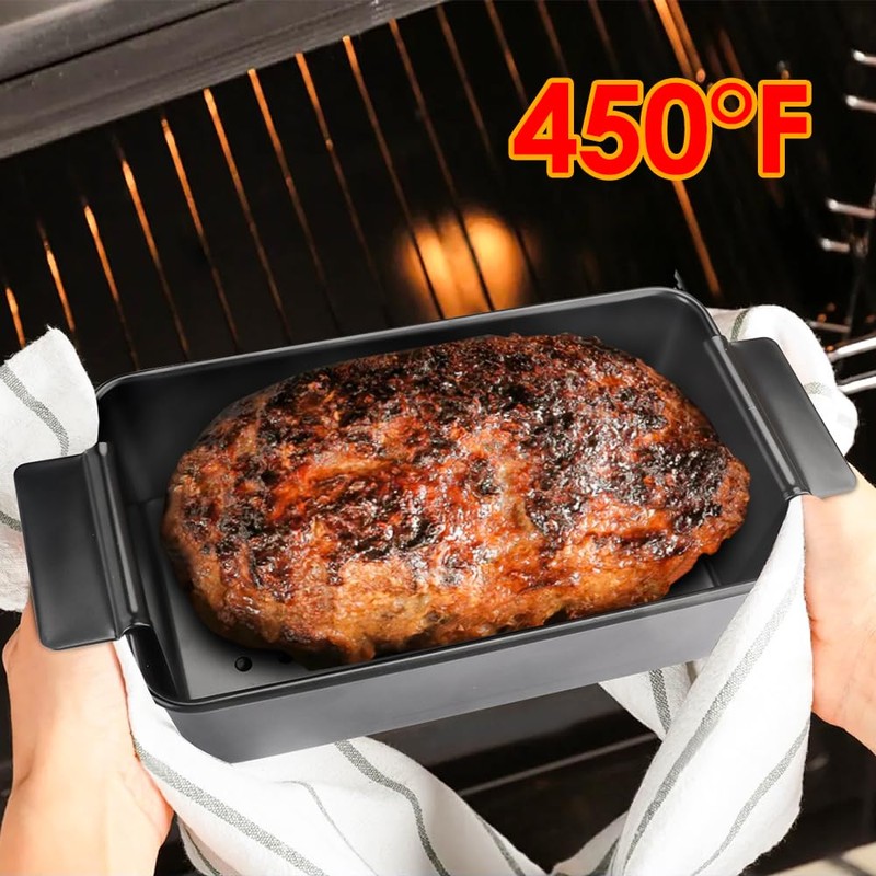 Cyimi Meatloaf Pan with Drain Tray, Nonstick Baking Loaf Pan