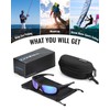 GOMEXUS Polarized Sunglasses Wrap Around Driving Fishing Cycling Sports Men