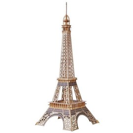 (Hottracks) Extra Large 110cm Eiffel Tower DIY 3D Wooden Puzzle Assembly / (핫트랙스)초대형 110cm 에펠탑 DIY 3D 입체 나무 퍼즐 조립