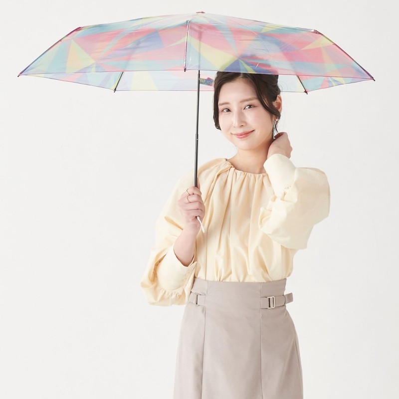 [Moonbat] Esta Rain Umbrella, Folding Umbrella, Lightweight, Vinyl Umbrella Print,