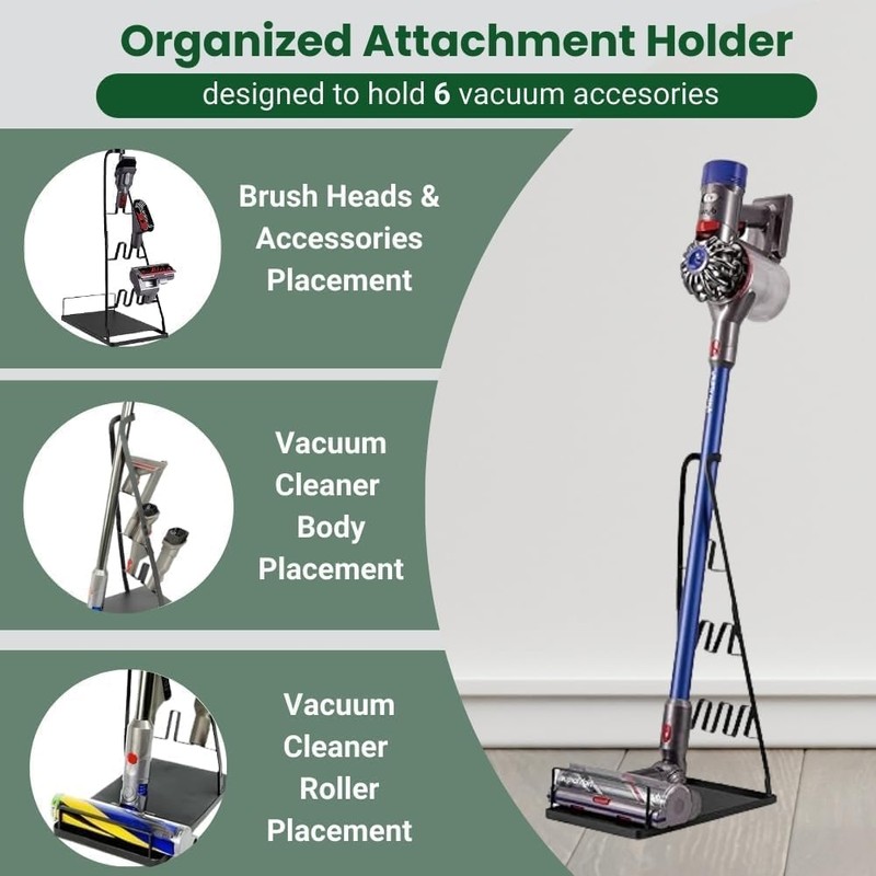 EZ SPARES Vacuum Stand,Storage-Stand-Docking-Station-Holder,Stable Metal Storage Bracket Stand Holder,Compatible with