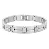 Men's Stainless Steel & Tungsten Peak Pyramid Link Bracelet -