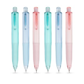 UPENOTE Retractable Gel Pens, Black Ink Gel Pens Fine Point 0.5mm, Pocket Pen, Fast Dry, Retractable Pens, Gel Ink Pens, Short Pens for Journaling Fine Tip Pens(Pack of 6pcs)