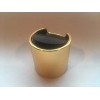 Unbranded 28/410 Dispensing Disc Top Aluminum Cap - Gold Ring