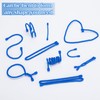 8PCS 12-Inch Silicone Cable Ties, Bendable Rubber Twist Ties, Reusable