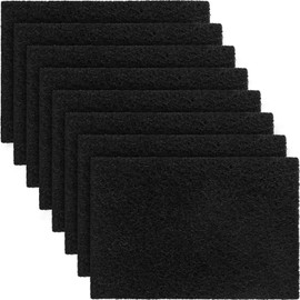8 Pcs Charcoal Filters Compatible with Van Ness Cat Litter Box, Black 4.5 x 6.5Inch Replacement Activated Carbon Premium Odor Filters for Pureness F6 Zeloite Air Filter