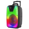 Supersonic 12" Portable Bluetooth DJ Speaker with LED Lights Flashing