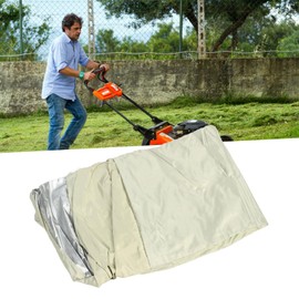 Push Mower Cover, Heavy Duty Lawn Mower Cover Khaki 600D Oxford Cloth, Heavy Duty Universal Fit Lawnmower Protective Cover with Storage Bag, for Indoor