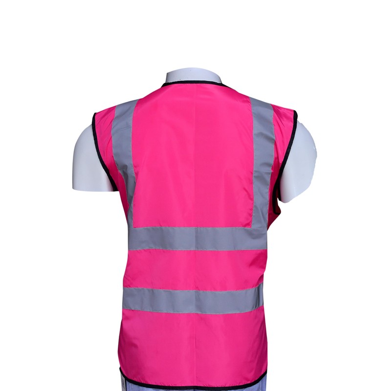 RG High Visibility Pink Safety Vest with Reflective Strips (AU,