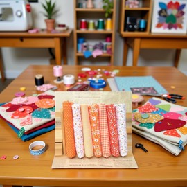 7Pcs Top Multicolor Cotton Craft Fabric Bundle Squares Patchwork Craft and Hobby,DIY Sewing Scrapbooking Quilting Floral Dot Pattern and Hobby Fabric 10" x 10" (25cm x 25cm)