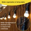 Dapute 30 Pack Outdoor String Light Hooks, Metal Steel Hooks