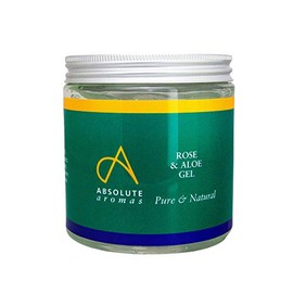 Absolute Aromas Gel Rose & Aloe Vera 500g - Soothing and Moisturising Aloe Vera Gel Enriched with Damascus Rose Essential Oil