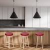 PATIKIL 11" Round Bar Stool Cover, 3 Pack Elastic Bar