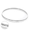 Sterling Silver Diamond Cut 66mm Stacking Bangle, Sterling Silver, Diamond