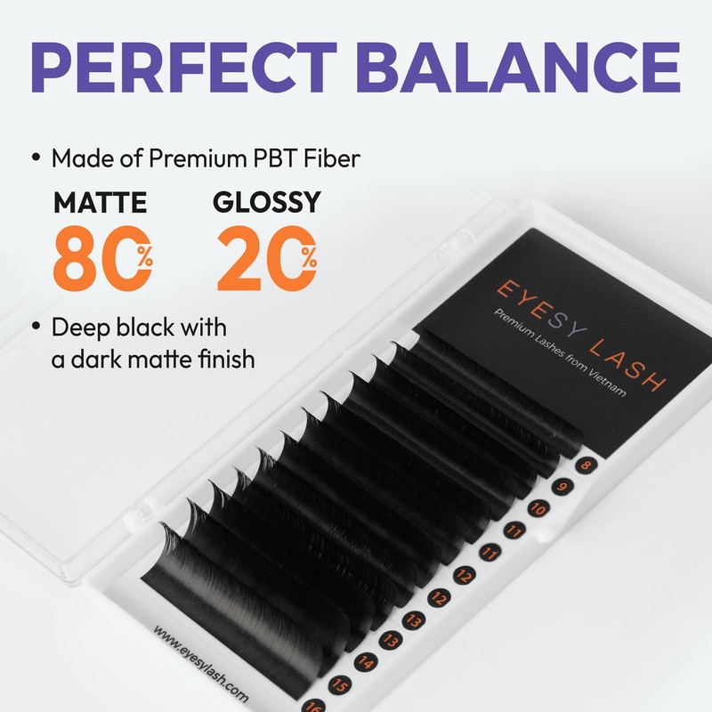 Eyesy Lash Cashmere Classic Eyelash Extensions Premium Individual Lashes -