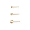 14k basic gold ball earrings gold (each) 4mm basic (8mm)