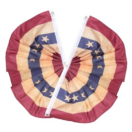 Outanaya 4th of July Decorations American Flag Flags Semicircle Patriotic Bunting