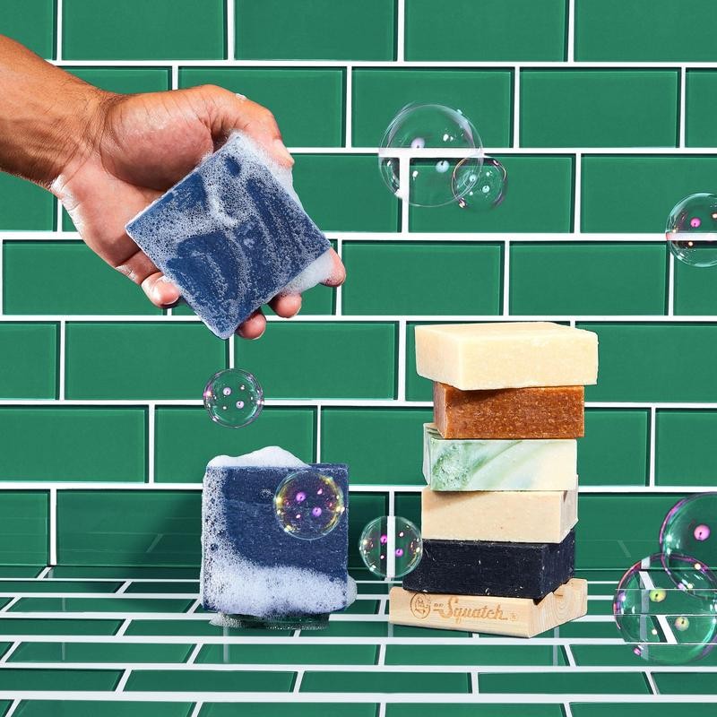 4-Pack Single Scent Natural Bar Soap - Dr. Squatch:_4-Pack Wood