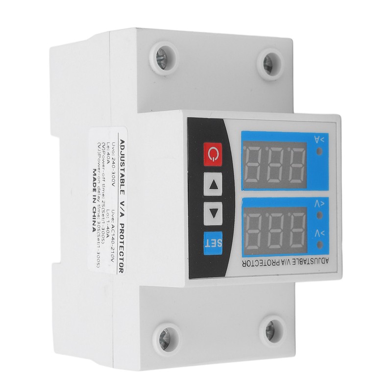 Over Under Voltage Protective Device Digital Display Protector Auto Reset