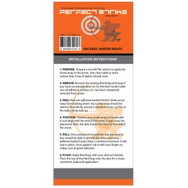 Perfect Strike Archery Arrow Wraps. Matte Black. Great for Practice at The Range or in The Back Yard. Adhesive Backed Premium Vinyl Arrow Wraps. 7" Arrow Wraps. (12)