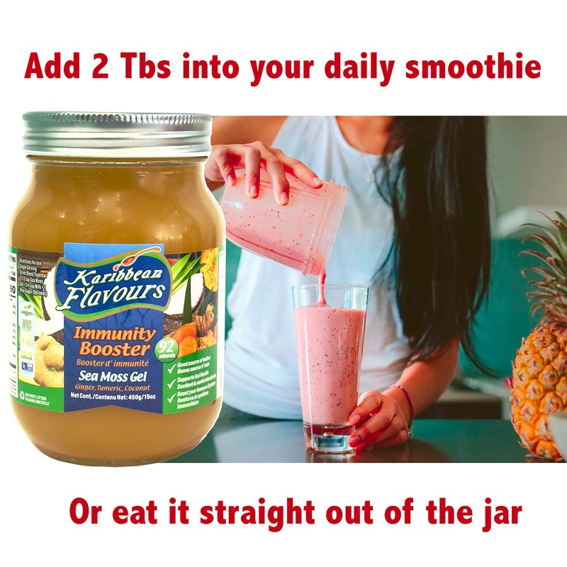 Sea Moss Gel - Turmeric - Ginger - Coconut 450g