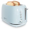 Retro 2 Slice Stainless Steel Toaster with 6 Bread Shade