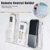 Remote Control Holder, Acrylic Wall Mounted Remote Control Holder Organizer