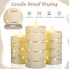 Da by Flameless Candle with Recessed Fairy Lamp, Dynamic Flame
