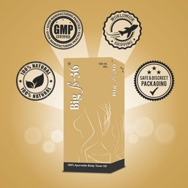 Ayurved Research Foundation Ayurved Research Foundation Big B-36 Breasts Massage Oil to Improve Bosoms Size and Shape 6 Packs of 100 ml