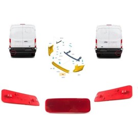 Rear Right & Left Bumper Markers Reflectors FOR FORD TRANSIT MK8, TOURNEO CONNECT, TRANSIT CONNECT, TRANSIT CUSTOM 1778457, 1778456