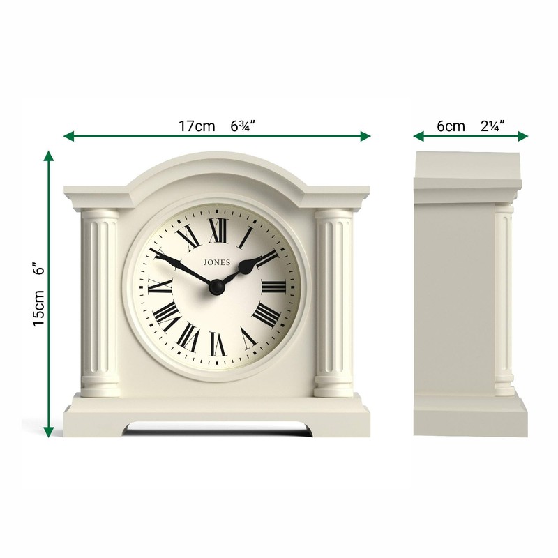 Jones Clocks® Kensington mantel clock | Classic arch top clock