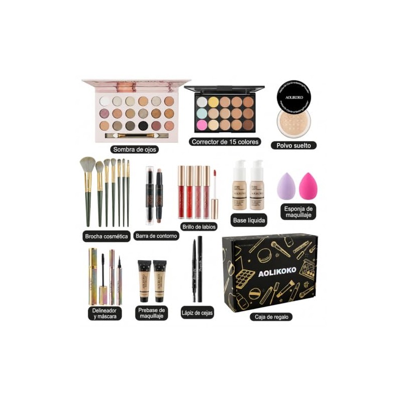 Kit de Maquillaje Todo en Uno - Set de Regalo