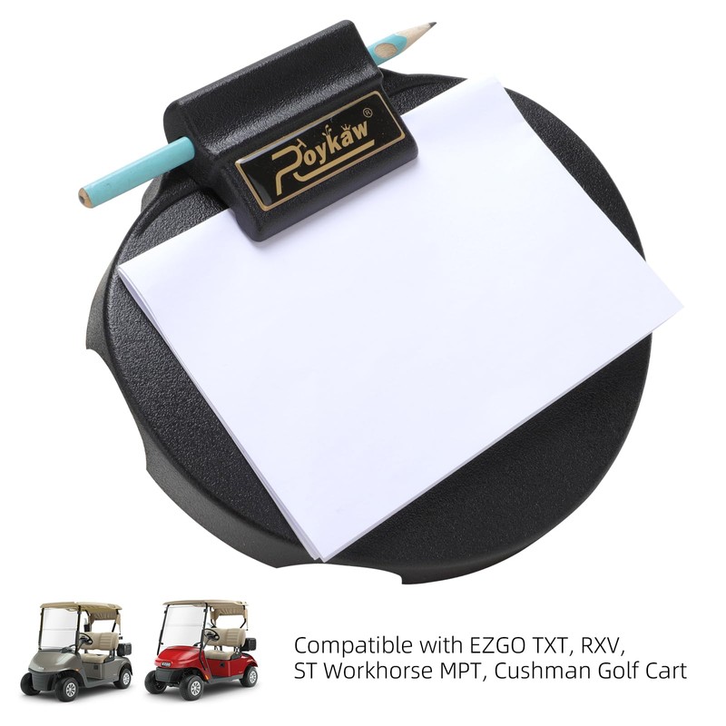 Roykaw Golf Cart Scorecard Holder, Steering Wheel Score Card Holder