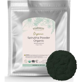 Starwest Botanicals Certified Organic Spirulina Powder, 1 Pound Bulk Bag