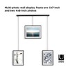 Umbra Exhibit Picture Frame Gallery Set, Adjustable Wall Collage Displays