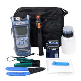 Duogalia Fiber Termination Kit, Fiber Light Meter G710A, 10Km Visual Fault Locator, FC-6S Cleaver, FTTH Tool Kit for CATV Engineering