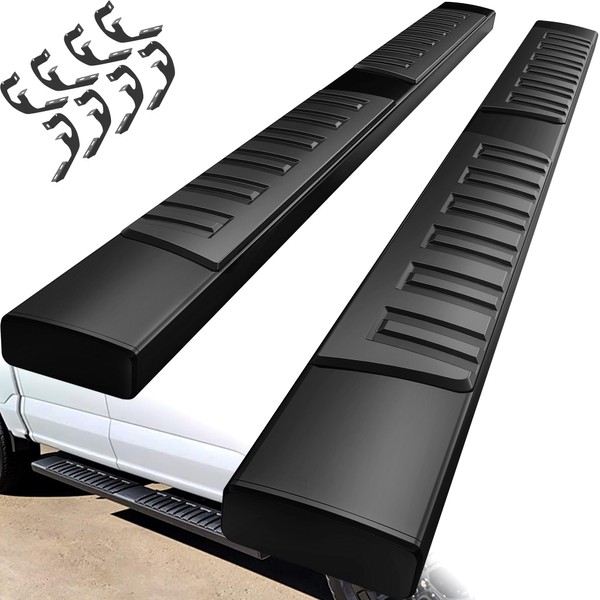 YITAMOTOR Running Boards Compatible with 2019-2024 Chevy Silverado/GMC Sierra 1500, 2020-2024 Silverado/Sierra 2500HD 3500HD Crew Cab(Excl. 2019 1500 LD), 6 Inches Aluminum Side Steps Nerf Bars