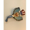 Rick Uncle Sam Acid Dropper Psychedelic Funny Silly HAT PIN