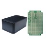 1-off PROTO Project Box & Circuit Board Kit ABS Plastic