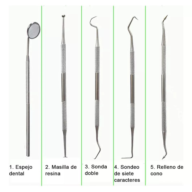 Espatulas Para Resina Dental Limpiador Uso Profesional