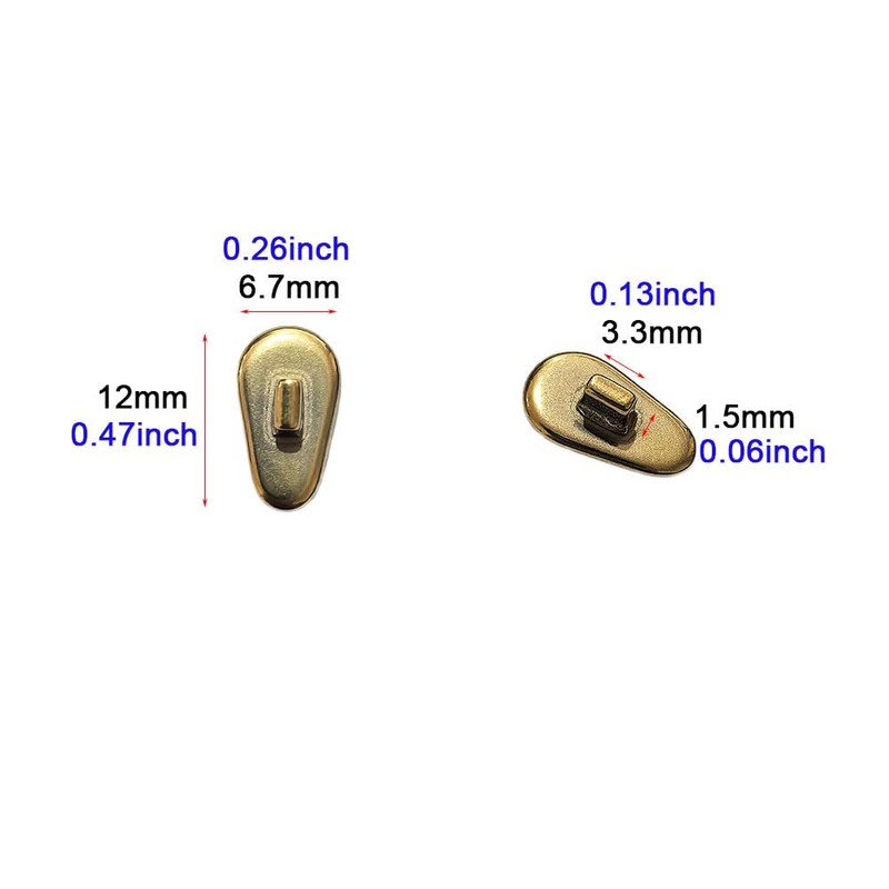 Push in Metal Glasses Nose Pad Anti-Slip Titanium Eyeglass Replacement
