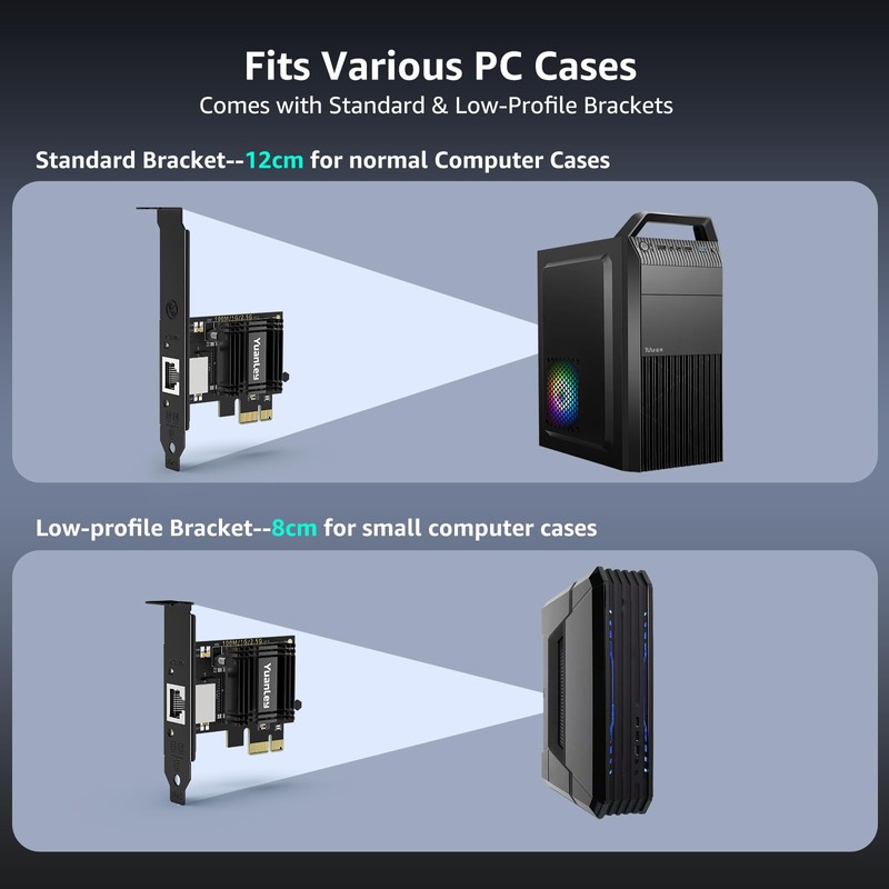 2.5G PCIe Network Card, YuanLey 2.5 Gigabit PCI Express Ethernet