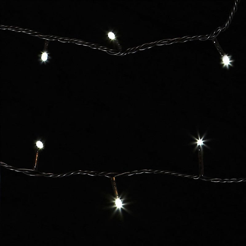 JnDee Safe Voltage 100 Bright LEDs 10M Cool White Christmas