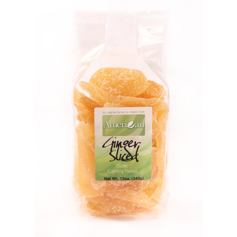 12oz Gourmet Style Bag of Exotic Thai Crystallized Ginger Slices