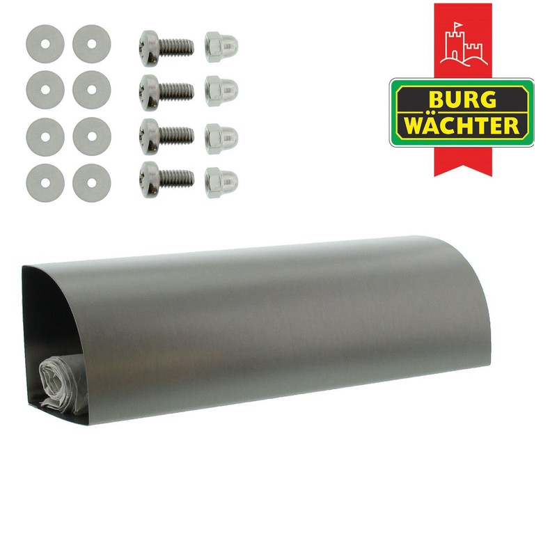 Burg-Wächter Stainless Steel Newspaper Box, Stainless Steel, 3820 Ni