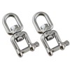 POFET 2pcs 10mm Heavy Duty Swivel Ring Snap Ring Roll