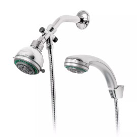 Foset Regadera Con Extensión Tipo Teléfono, Aqua, Foset 49433 Color Plateado